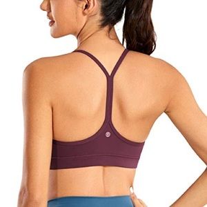 CRZ YOGA Low Impact Racerback Sports Bra Arctic Plum